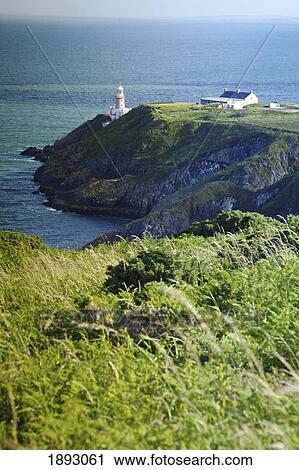 baily lighthouse on howth head; dublin, ireland View Large Photo Image Stock Image - baily lighthouse on howth head; dublin, ireland. Fotosearch