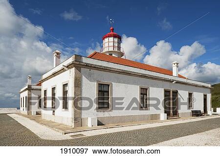 Stock Photo - cabo mondego lighthouse (farol); figueira da foz, coimbra and the beira litoral, portugal. Fotosearch