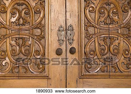 carved wooden doors; cordoba, argentina View Large Photo Image Stock Image - carved wooden doors; cordoba, argentina. Fotosearch