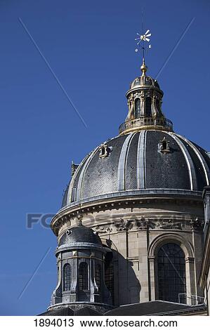 dome tower with gold trim against a blue sky; paris, france View Large Photo Image Stock Image - dome tower with gold trim against a blue sky; paris, france. Fotosearch