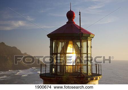 heceta head lighthouse along the oregon coast; florence, oregon, united states of america View Large Photo Image Picture - heceta head lighthouse along the oregon coast; florence, oregon, united states of america. Fotosearch