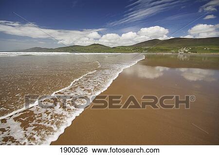 inch beach on the dingle peninsula in munster region; county kerry, ireland View Large Photo Image Stock Photograph - inch beach on the dingle peninsula in munster region; county kerry, ireland. Fotosearch