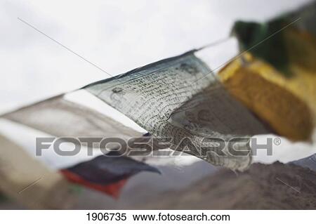 indian prayer flags blowing in the wind; leh, ladak, india View Large Photo Image Stock Photography - indian prayer flags blowing in the wind; leh, ladak, india. Fotosearch