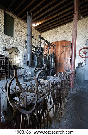 Stock Photography - inside a historic metalsmith shop; beamish, durham, england. Fotosearch