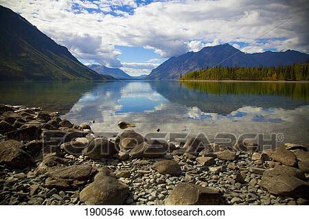 Stock Photograph - kathleen lake in kluane national park and reserve in the yukon wilderness; haines junction, yukon territory, canada. Fotosearch