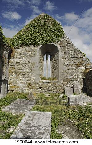 kilmacreehy church ruins near liscannor in munster region; county clare, ireland View Large Photo Image Picture - kilmacreehy church ruins near liscannor in munster region; county clare, ireland. Fotosearch