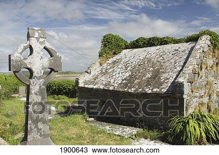kilmacreehy church ruins near liscannor in munster region; county clare, ireland View Large Photo Image Stock Image - kilmacreehy church ruins near liscannor in munster region; county clare, ireland. Fotosearch