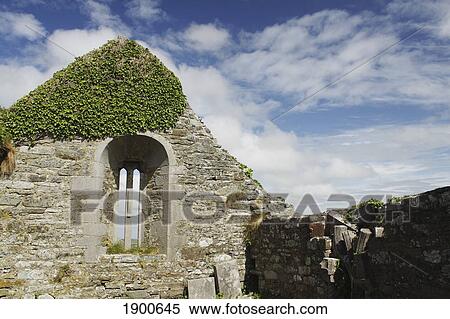 kilmacreehy church ruins near liscannor in munster region; county clare, ireland View Large Photo Image Stock Photography - kilmacreehy church ruins near liscannor in munster region; county clare, ireland. Fotosearch