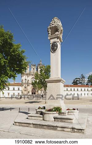monument to manuel vieira natividade with 12th century cistercian monastery of santa maria in the background; alcobaca, estremadura and ribatejo, portugal View Large Photo Image Stock Image - monument to manuel vieira natividade with 12th century cistercian monastery of santa maria in the background; alcobaca, estremadura and ribatejo, portugal. Fotosearch