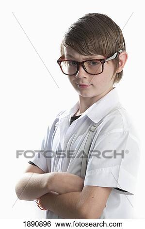 nerdy kid in glasses View Large Photo Image Stock Photograph - nerdy kid in glasses. Fotosearch