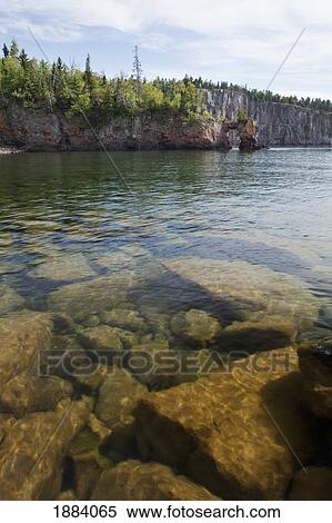 Stock Photography - north shore of lake superior in tettegouche state park; minnesota, united states of america. Fotosearch