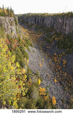Stock Image - ouimet canyon near thunder bay; ontario, canada. Fotosearch