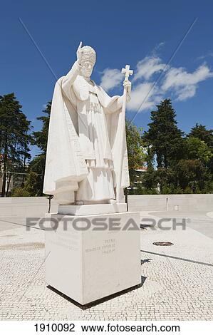 Stock Image - pio x11 at the shrine of fatima; fatima, estremadura and ribatejo, portugal. Fotosearch