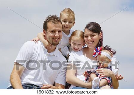 portrait of a young family; portland, oregon, united states of america View Large Photo Image Stock Image - portrait of a young family; portland, oregon, united states of america. Fotosearch