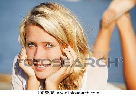 portrait of a young woman; currumbin, gold coast, queensland, australia View Large Photo Image Stock Photo - portrait of a young woman; currumbin, gold coast, queensland, australia. Fotosearch
