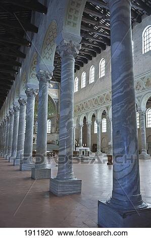 the nave in basilica of sant'apollinare nuovo; ravenna, emilia-romagna, italy View Large Photo Image Stock Image - the nave in basilica of sant'apollinare nuovo; ravenna, emilia-romagna, italy. Fotosearch