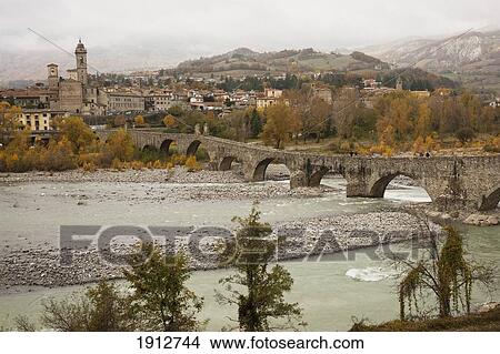 Picture - the ponte gobo; bobbio, italy. Fotosearch