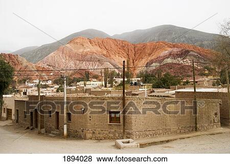 the village of purmamarca; purmamarca, jujuy, argentina View Large Photo Image Stock Photo - the village of purmamarca; purmamarca, jujuy, argentina. Fotosearch