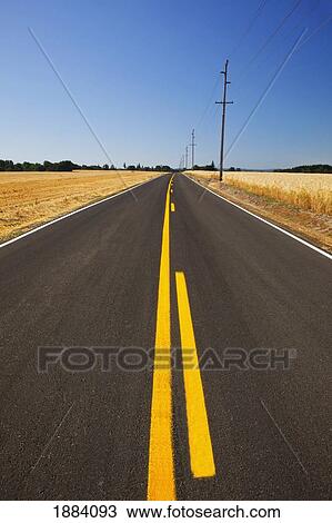 wheat fields along a road in the country in willamette valley; oregon, united states of america View Large Photo Image Stock Image - wheat fields along a road in the country in willamette valley; oregon, united states of america. Fotosearch