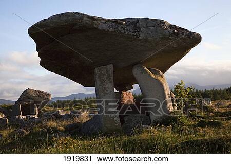 Ancient Dolmen Megalithic Tomb; Ardara, County Donegal, Ireland View Large Photo Image Stock Image - Ancient Dolmen Megalithic Tomb; Ardara, County Donegal, Ireland. Fotosearch