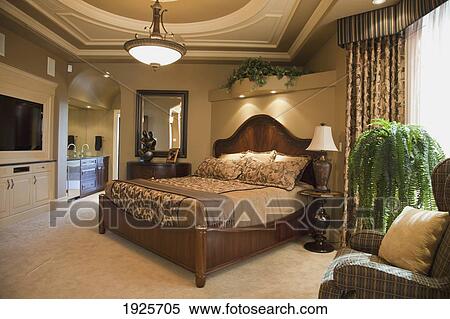 bedroom in luxurious show home; st. albert, alberta, canada View Large Photo Image Stock Photography - bedroom in luxurious show home; st. albert, alberta, canada. Fotosearch