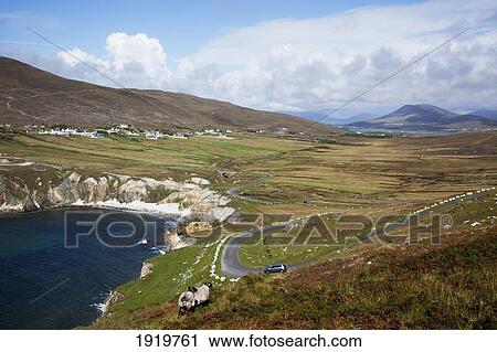 Coastal Road; Achill Island, County Mayo, Ireland View Large Photo Image Stock Image - Coastal Road; Achill Island, County Mayo, Ireland. Fotosearch