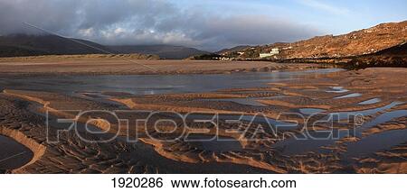 Stock Photograph - Evening At Derrynane Beach Near Caherdaniel; County Kerry, Ireland. Fotosearch
