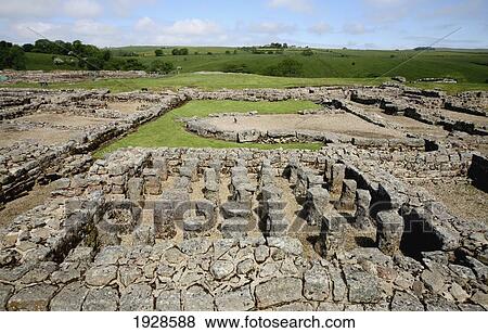 Stock Photo - heating system at vindolanda roman settlement, near hadrian's wall; chesterholm, northumberland, england. Fotosearch
