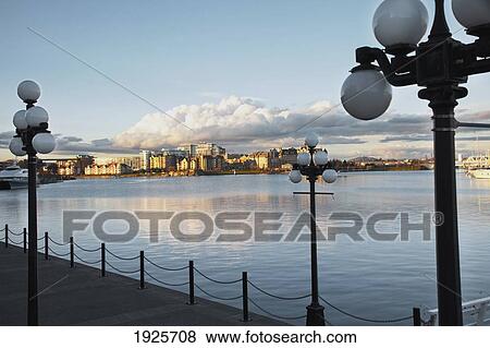 Stock Photo - inner harbour view in downtown; victoria, british columbia, canada. Fotosearch