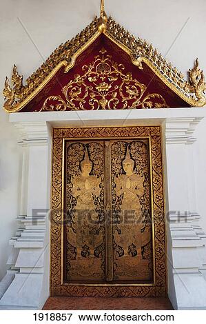 interior of wat phra singh temple; chiang mai, thailand View Large Photo Image Stock Photo - interior of wat phra singh temple; chiang mai, thailand. Fotosearch
