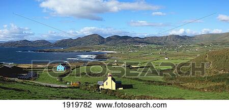 Stock Image - Irish Coastal Village; Allihies, County Cork, Ireland. Fotosearch