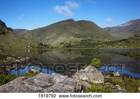 Irish Lake Reflections; Black Valley, County Kerry, Ireland View Large Photo Image Stock Image - Irish Lake Reflections; Black Valley, County Kerry, Ireland. Fotosearch
