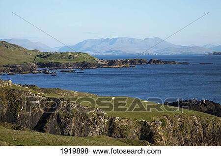 Stock Photo - Island Seascape; Achill Island, County Mayo, Ireland. Fotosearch