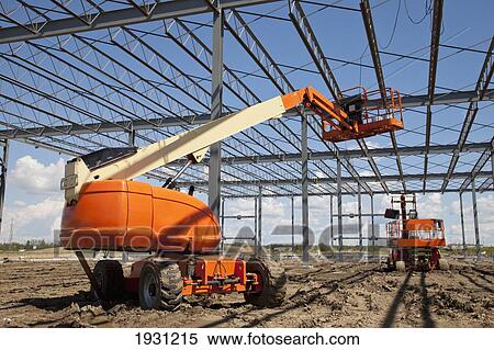 lift truck used for steel structure in building construction; edmonton, alberta, canada View Large Photo Image Stock Photography - lift truck used for steel structure in building construction; edmonton, alberta, canada. Fotosearch