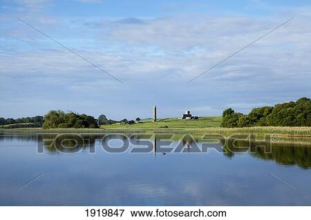 Monastic Site In Distance; Devenish Island, County Fermanagh, Northern Ireland View Large Photo Image Stock Photo - Monastic Site In Distance; Devenish Island, County Fermanagh, Northern Ireland. Fotosearch