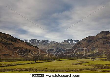 mountain landscape; langdale, cumbria, england View Large Photo Image Stock Photo - mountain landscape; langdale, cumbria, england. Fotosearch