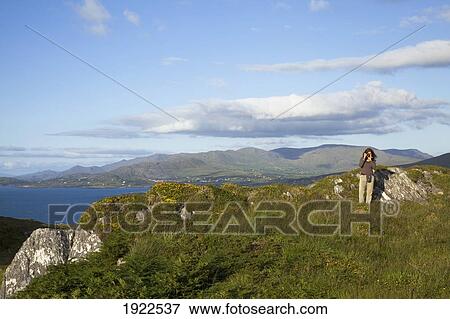 Stock Photo - mountain vista; urhan, county cork, ireland. Fotosearch