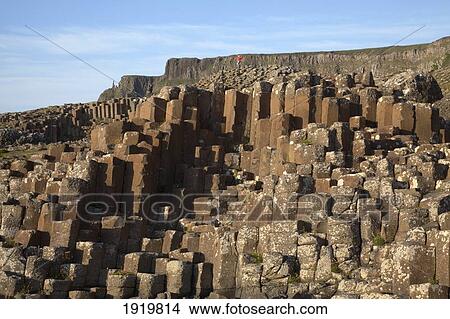 Natural Basalt Column Rock Formations; Giant'S Causeway, County Antrim, Northern Ireland View Large Photo Image Picture - Natural Basalt Column Rock Formations; Giant'S Causeway, County Antrim, Northern Ireland. Fotosearch