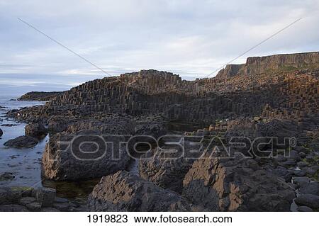 Natural Basalt Column Rock Formations; Giant'S Causeway, County Antrim, Northern Ireland View Large Photo Image Stock Image - Natural Basalt Column Rock Formations; Giant'S Causeway, County Antrim, Northern Ireland. Fotosearch