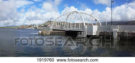 Stock Image - New And Modern Achill Sound Bridge; Achill Island, County Mayo, Ireland. Fotosearch