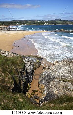 Ocean Waves On Beach; Culdaff, County Donegal, Ireland View Large Photo Image Stock Image - Ocean Waves On Beach; Culdaff, County Donegal, Ireland. Fotosearch