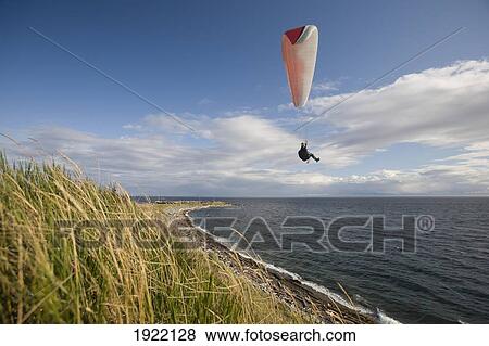 paragliding on the west coast; clover point, victoria, vancouver island, british columbia, canada View Large Photo Image Stock Photo - paragliding on the west coast; clover point, victoria, vancouver island, british columbia, canada. Fotosearch