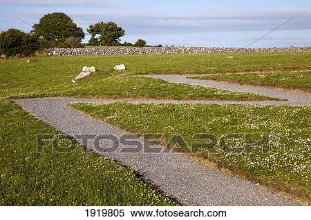 Pathway In Irish Landscape; Ballyvaughan, County Clare, Ireland View Large Photo Image Stock Photography - Pathway In Irish Landscape; Ballyvaughan, County Clare, Ireland. Fotosearch