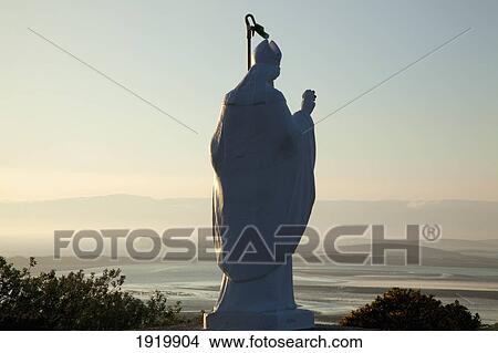 Rear View Of Statue Of St. Patrick; Croagh Patrick, County Mayo, Ireland View Large Photo Image Picture - Rear View Of Statue Of St. Patrick; Croagh Patrick, County Mayo, Ireland. Fotosearch
