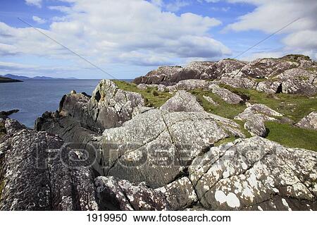 Rock Along The Coast Of Kenmare Bay Near Sneem; County Kerry, Ireland View Large Photo Image Stock Image - Rock Along The Coast Of Kenmare Bay Near Sneem; County Kerry, Ireland. Fotosearch