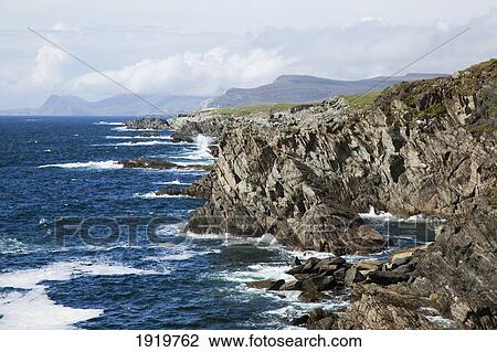 Rocky Coastline; Achill Island, County Mayo, Ireland View Large Photo Image Stock Image - Rocky Coastline; Achill Island, County Mayo, Ireland. Fotosearch