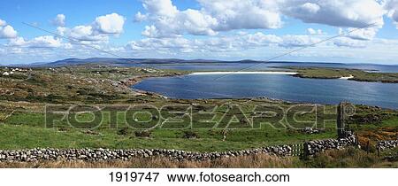 Rural Stone Fence By The Coast Of Dogs Bay; Roundstone, County Galway, Ireland View Large Photo Image Stock Photo - Rural Stone Fence By The Coast Of Dogs Bay; Roundstone, County Galway, Ireland. Fotosearch