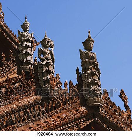 sculptures on the roof of mandarin oriental hotel; chiang mai, thailand View Large Photo Image Picture - sculptures on the roof of mandarin oriental hotel; chiang mai, thailand. Fotosearch