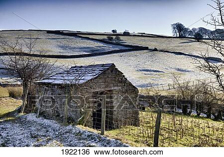 shed in snowy landscape; yorkshire dales, england View Large Photo Image Stock Photograph - shed in snowy landscape; yorkshire dales, england. Fotosearch