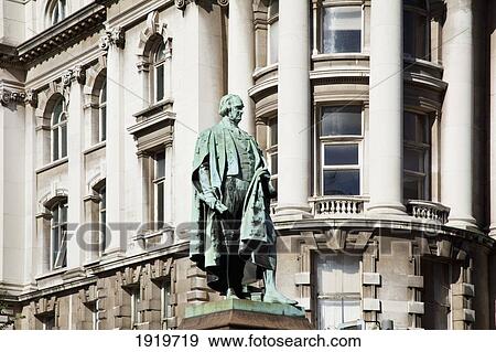 Stock Photo - Statue Of Evangelical Presbyterian, Henry Cooke; Belfast, County Antrim, Northern Ireland. Fotosearch